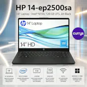HP 14-EP2500SA 14" LAPTOP - INTEL® N150, 128 GB UFS, JET BLACK