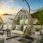 BALI HANGING EGG CHAIR + COVER 5 COLOUR CHOICES
