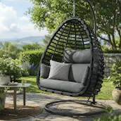 BALI HANGING EGG CHAIR + COVER 5 COLOUR CHOICES