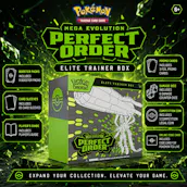 NEW POKEMON TCG MEGA EVOLUTION 'PERFECT ORDER' ELITE TRAINER BOX