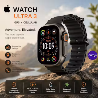 APPLE WATCH ULTRA 3 CELLULAR - 49 MM BLACK TITANIUM & BLACK OCEAN BAND - PARENT DAY 1 REBORN #8