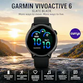 GARMIN VIVOACTIVE 6 GPS SMART WATCH – SLATE & BLACK