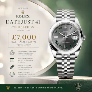 NEW 2026 ROLEX DATEJUST 41 'WIMBLEDON' OR £7000