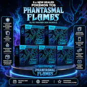 5 X BRAND NEW SEALED POKÉMON TCG PHANTASMAL FLAMES ETBS
