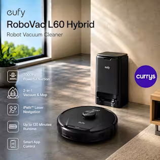 EUFY ROBOVAC L60 HYBRID ROBOT VACUUM CLEANER - BLACK