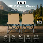 2 X YETI FIELD CAMP CHAIRS - TAN