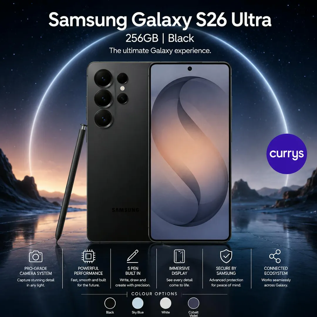SAMSUNG GALAXY S26 ULTRA 256GB 5G SMARTPHONE – 200MP CAMERA