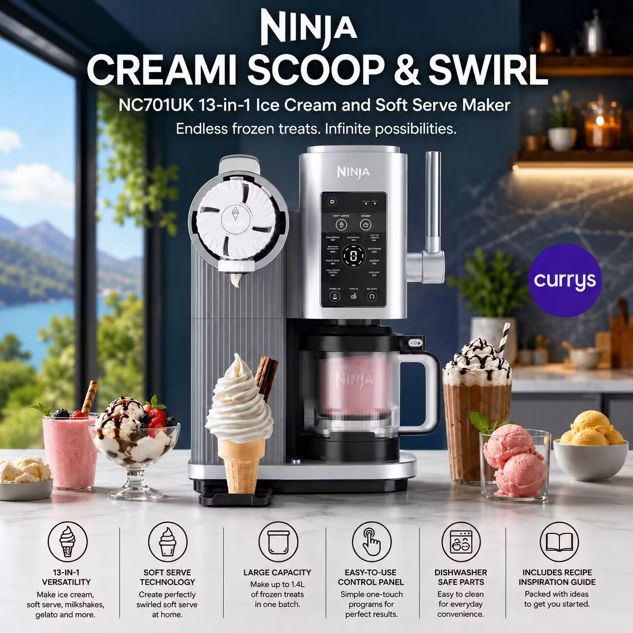 NINJA CREAMI SCOOP & SWIRL 13-IN-1