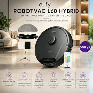 CLONE - EUFY ROBOVAC L60 HYBRID ROBOT VACUUM CLEANER - BLACK - PARENT DAY 4 #8
