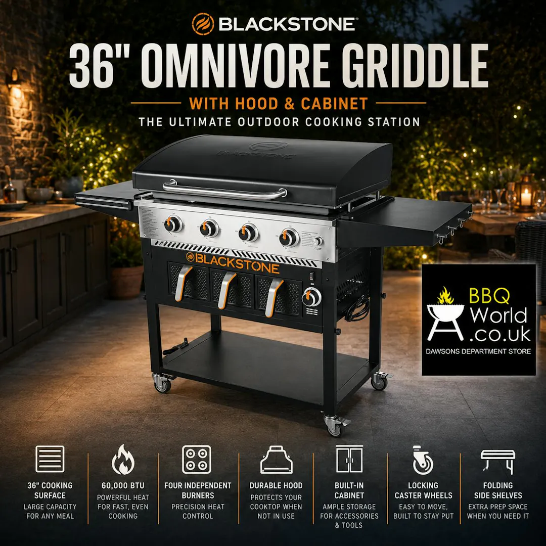 BLACKSTONE 36 INCH 4 BURNER GAS GRIDDLE PLUS WITH AIR FRYER