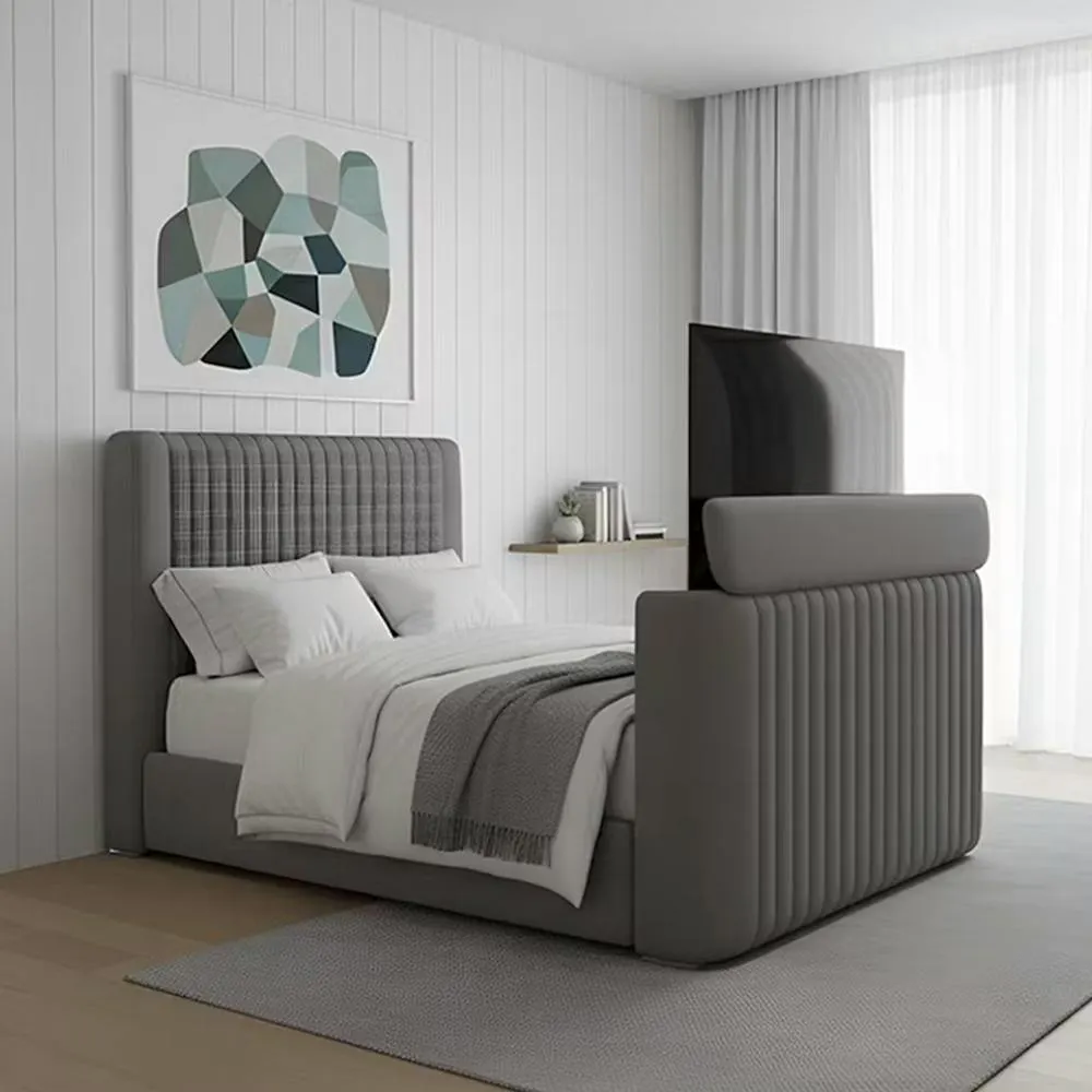 THE ULTIMATE KINGSIZE TV BED BUNDLE - FRAME, MATTRESS & TV