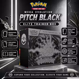 NEW POKÉMON MEGA EVOLUTION PITCH BLACK ELITE TRAINER BOX #11
