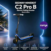 SEGWAY-NINEBOT C2 PRO B ELECTRIC FOLDING SCOOTER - BLACK & BLUE