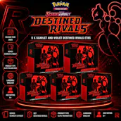 5 X NEW POKEMON SCARLET AND VIOLET DESTINED RIVALS ETBS