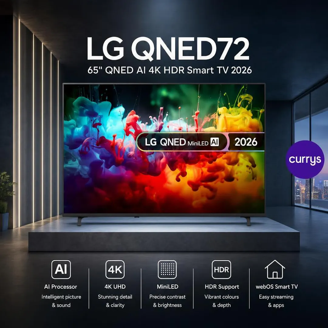 LG QNED72 65" QNED AI 4K HDR Smart TV 2026