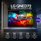 LG QNED72 65" QNED AI 4K HDR Smart TV 2026