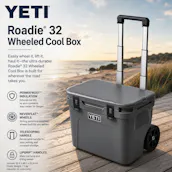 BRAND NEW YETI ROADIE 32 WHEELED COOL BOX 4 X COLOUR CHOICES