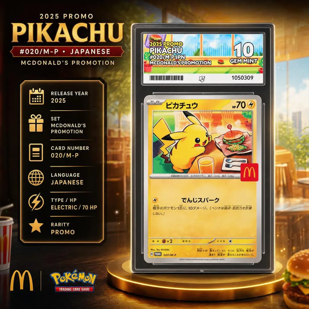 ACE 10 2025 PROMO PIKACHU #020/M-PJPN MCDONALD'S PROMOTION