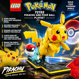 LEGO® POKÉMON™ 72152 PIKACHU AND POKÉ BALL PLAY SET #1