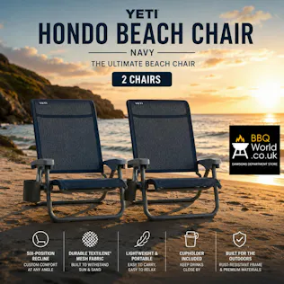 2 X YETI HONDO PREMIUM RECLINING BEACH CHAIRS – NAVY PARENT DAY 3 #7