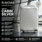 NEW RIMOWA ORIGINAL CABIN CARRY-ON ALUMINIUM SUITCASE