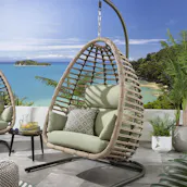 Bali Hanging Egg Chair + Cover 5 Colour Choices