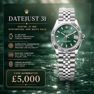NEW 2026 ROLEX DATEJUST 31MM OYSTERSTEEL AND WHITE GOLD OR £5,000