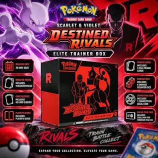 NEW POKÉMON SCARLET & VIOLET-DESTINED RIVALS ELITE TRAINER BOX #28