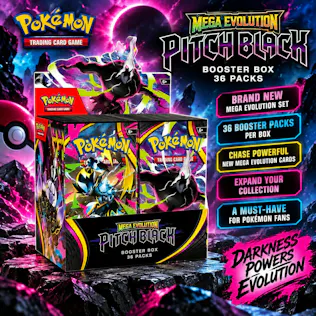 NEW RELEASE POKEMON TCG PITCH BLACK BOOSTER BOX 36 PACKS #31