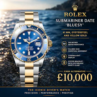 NEW 2026 ROLEX SUBMARINER DATE 'BLUESY' OYSTERSTEEL AND YELLOW GOLD OR £10,000