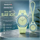 NEW SWATCH X AUDEMARS PIGUET ROYAL POP BLAUE ACHT + STRAP