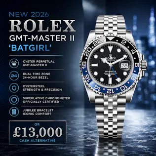 NEW 2026 ROLEX GMT MASTER II 'BATGIRL' OR £13,000