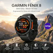 GARMIN FENIX 8 AMOLED SMART WATCH - SLATE GREY & BLACK, 47 MM