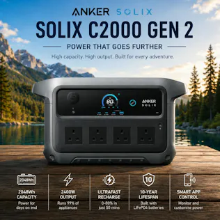 ANKER SOLIX C2000 GEN 2 PORTABLE POWER STATION PARENT DAY 3 REBORN #4