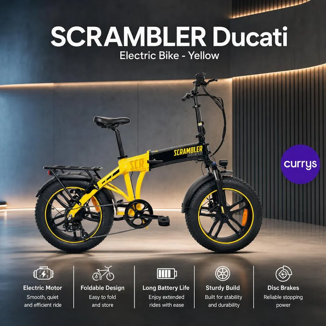 SCRAMBLER Ducati Electric Bike - Yellow