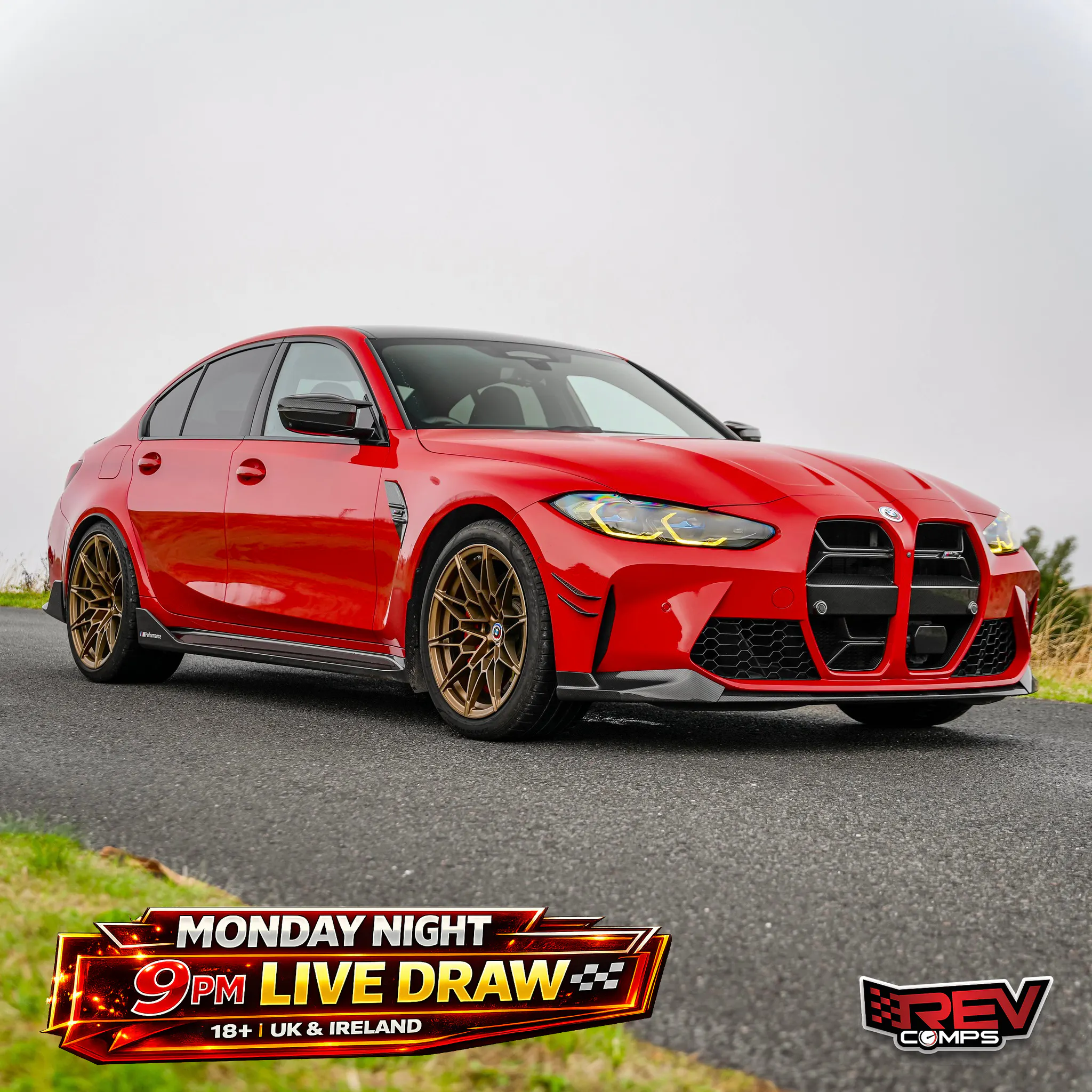 2022 BMW M3 Competition X Drive + £5,000