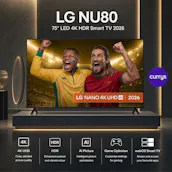 LG NU80 75" LED 4K HDR Smart TV 2026