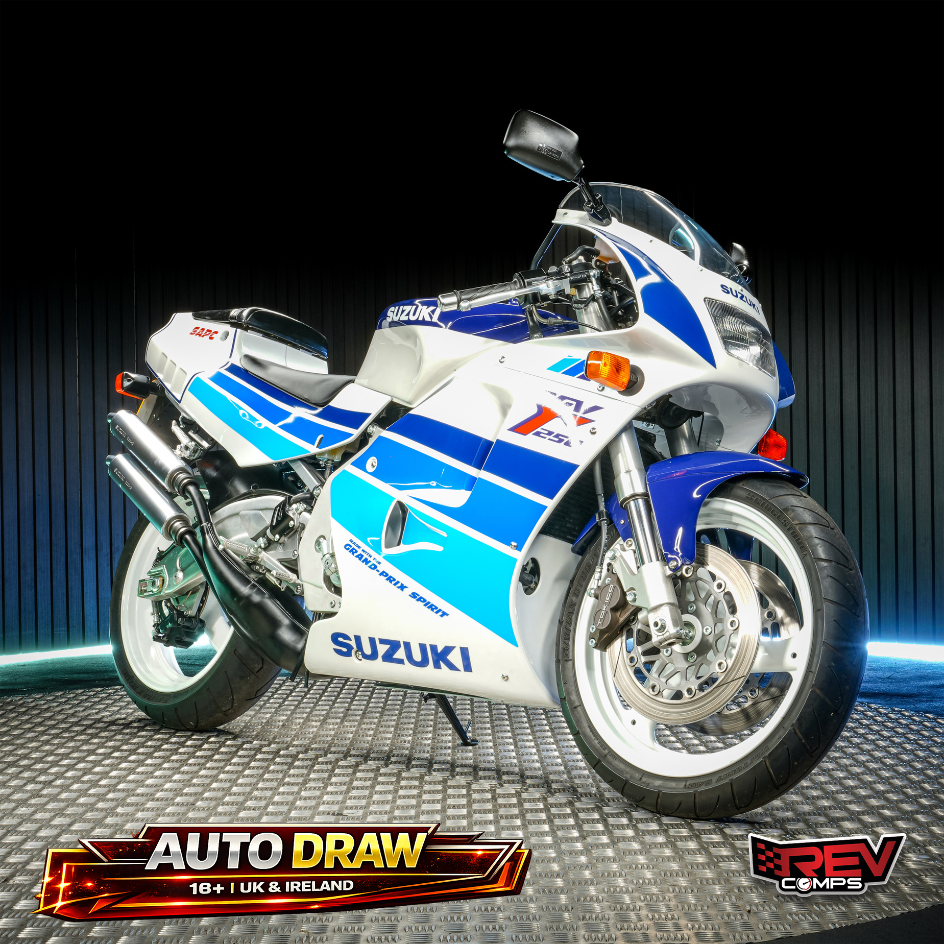 Win 1991 Suzuki RGV 250 - LOW ODDS on Rev Comps