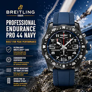 NEW BREITLING PROFESSIONAL ENDURANCE PRO 44 NAVY