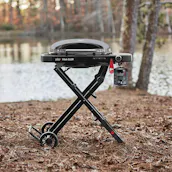 WEBER TRAVELER COMPACT PORTABLE GAS BBQ BUNDLE