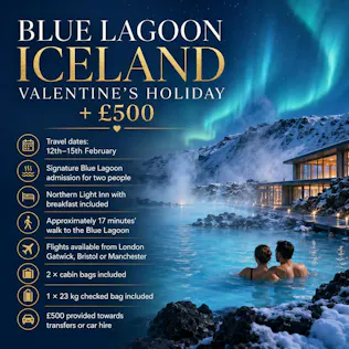 BLUE LAGOON ICELAND VALENTINE'S ESCAPE FOR TWO + £500 PARENT HOLIDAY 1 REBORN #2