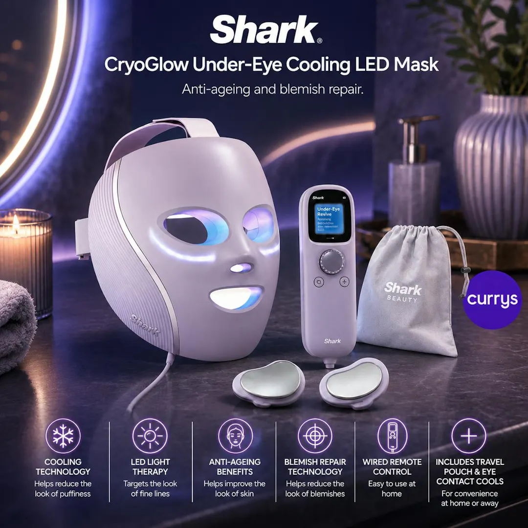 SHARK CRYOGLOW LED FACE MASK LILAC CHILL – ANTI AGEING