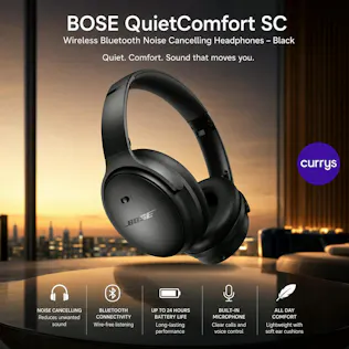 BOSE QUIETCOMFORT SC WIRELESS BLUETOOTH NOISE-CANCELLING HEADPHONES