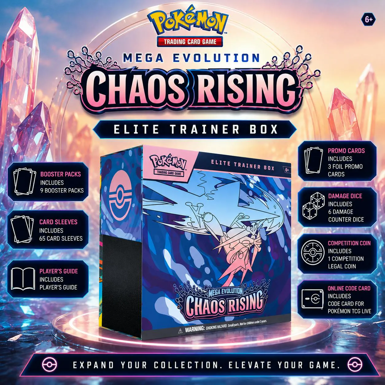 NEW POKEMON MEGA EVOLUTION CHAOS RISING ELITE TRAINER BOX