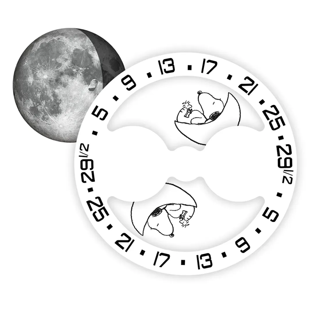 Swatch X OMEGA SNOOPY WHITE MISSION TO THE MOONPHASE