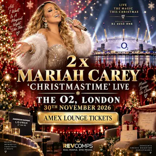 2 x MARIAH CAREY 'CHRISTMASTIME' LIVE O2 AMEX LOUNGE TICKETS #1