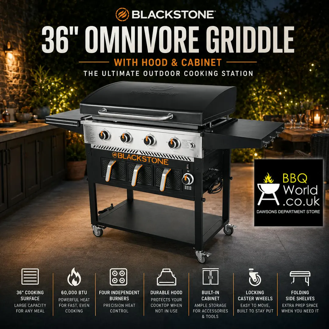 BLACKSTONE 36 INCH 4 BURNER GAS GRIDDLE PLUS WITH AIR FRYER
