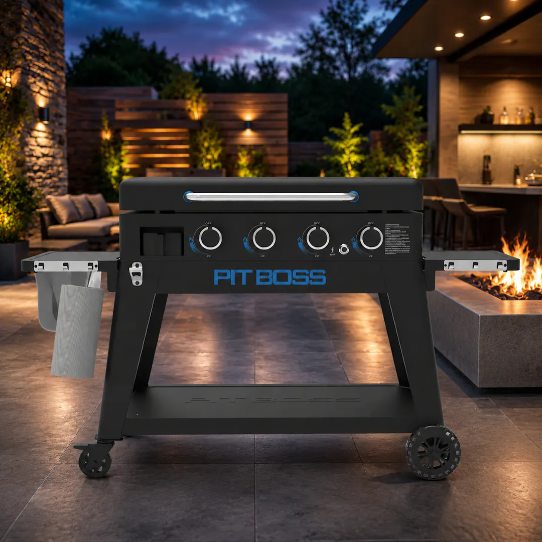 PIT BOSS 4 BURNER ULTIMATE SMASH GRIDDLE PLANCHA + COVER