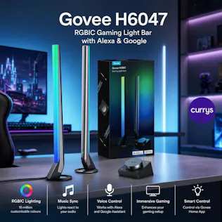 GOVEE H6047 RGBIC Gaming Light Bar with Alexa & Google