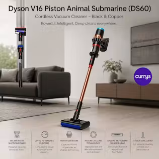 DYSON V16 PISTON ANIMAL SUBMARINE DS60 CORDLESS WET & DRY VACUUM CLEANER – BLACK & COPPER